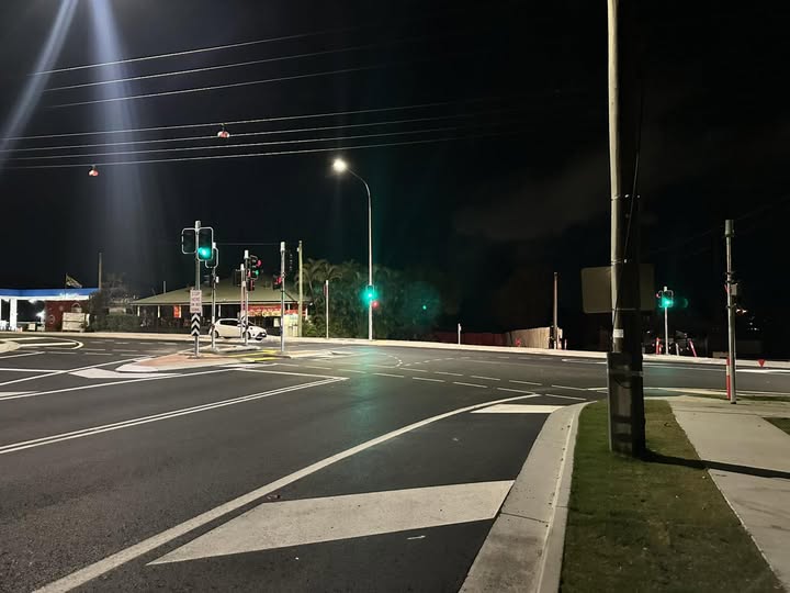 Charlies Crossing Road Lights